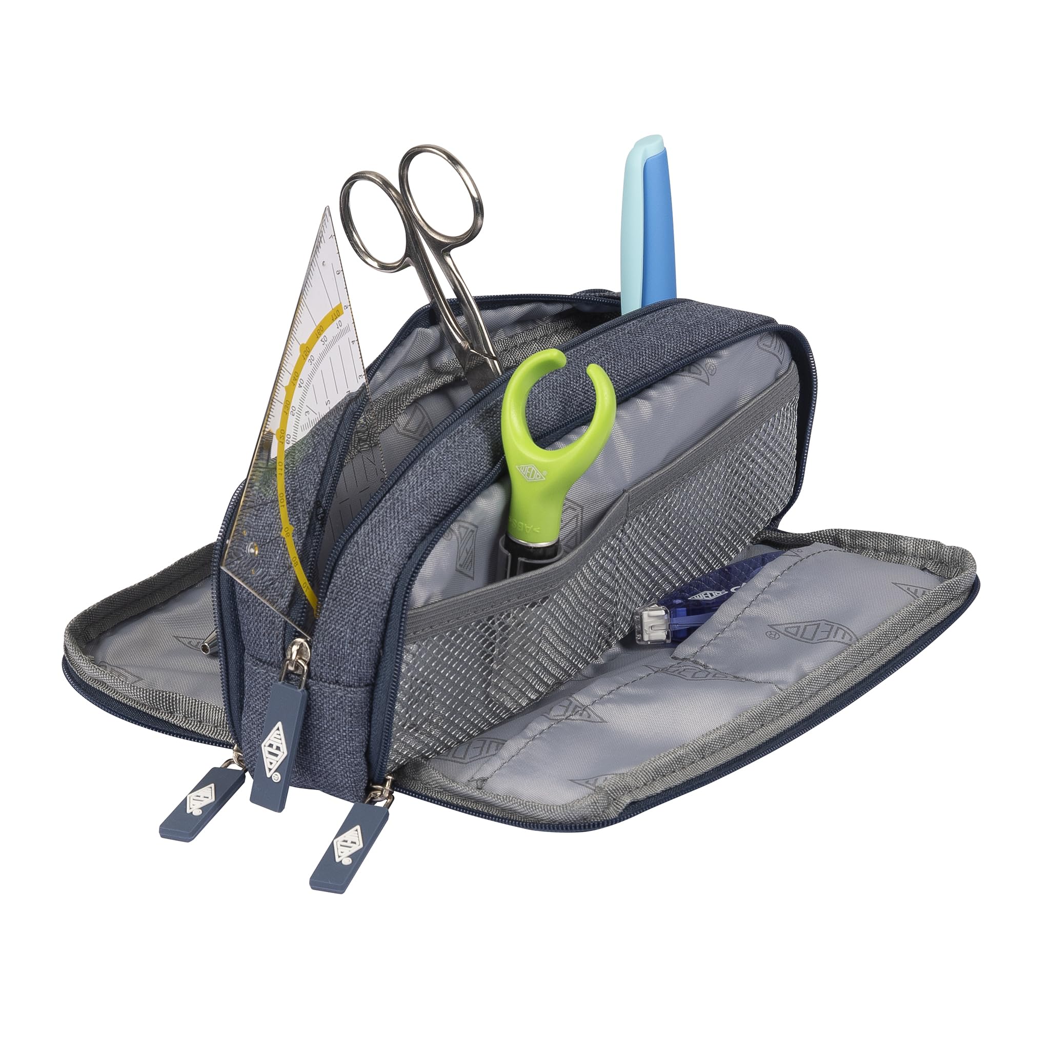 WEDO Pencil Case, Blue, L, Denim - Image 2