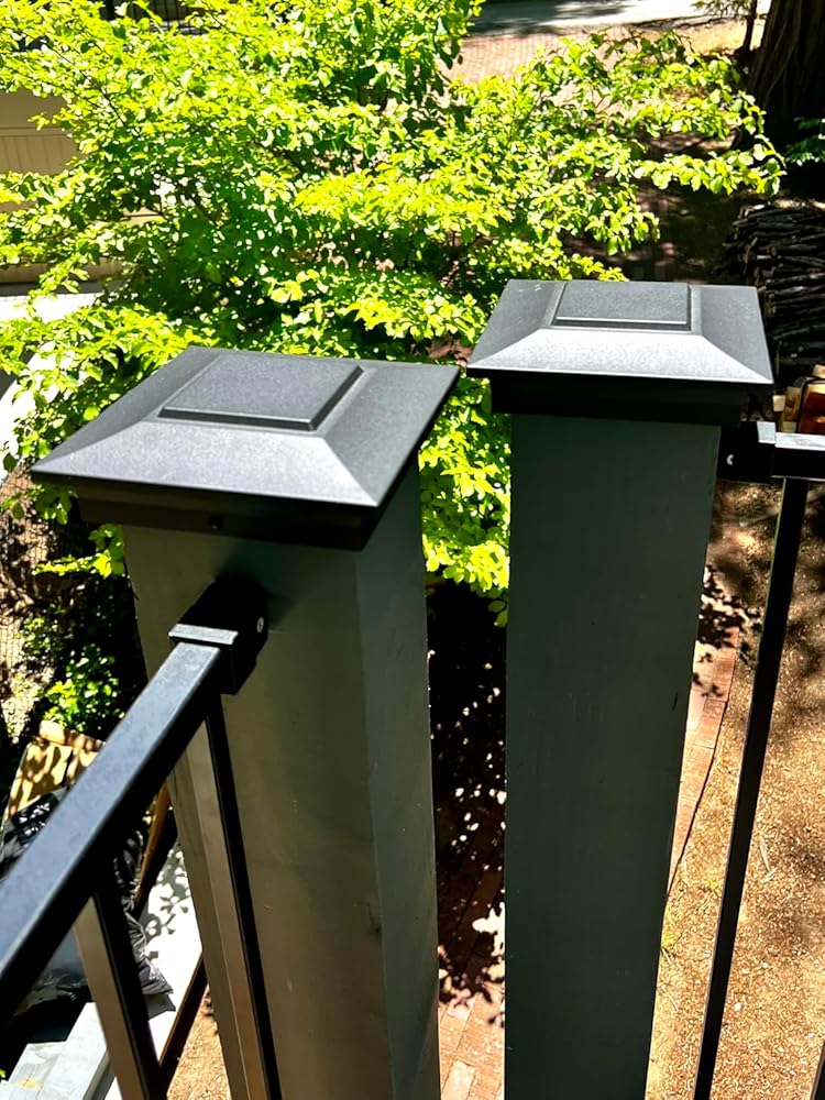 6x6 Aluminum Post Cap - Black