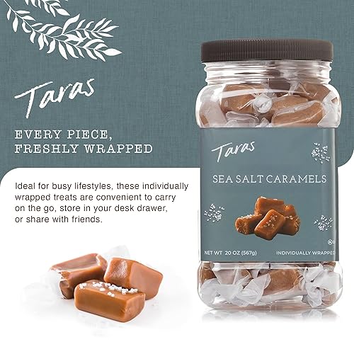Miniatura 5 de Tara's - Caramelo de sal marina gourmet hecho a mano, totalmente natural: lote pequeño, cocido en hervidores, cremoso y envuelto individualmente -