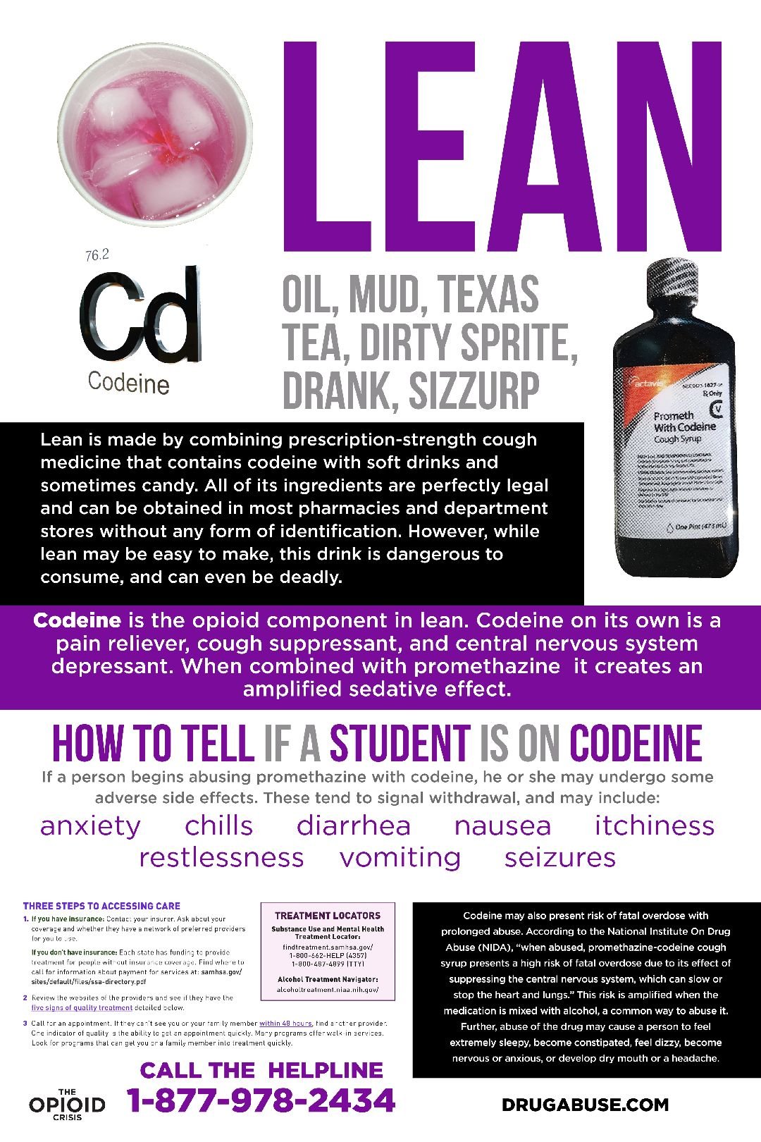 The Opioid Crisis : Lean poster