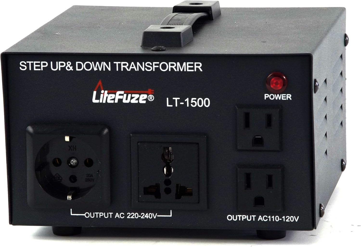 LiteFuze 10,000 Watt Heavy Duty Voltage Converter Transformer - Step Down 240/220/120/110 - Needs to be Hardwired by a Electricain - LT-10,000