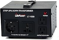 Vista 14 de LiteFuze Serie LT Transformador Convertidor de Voltaje Step Up/Down de 2000 Vatios - 110 V a 220 V / 220 V a 110 V Convertidor de Potencia - Cable