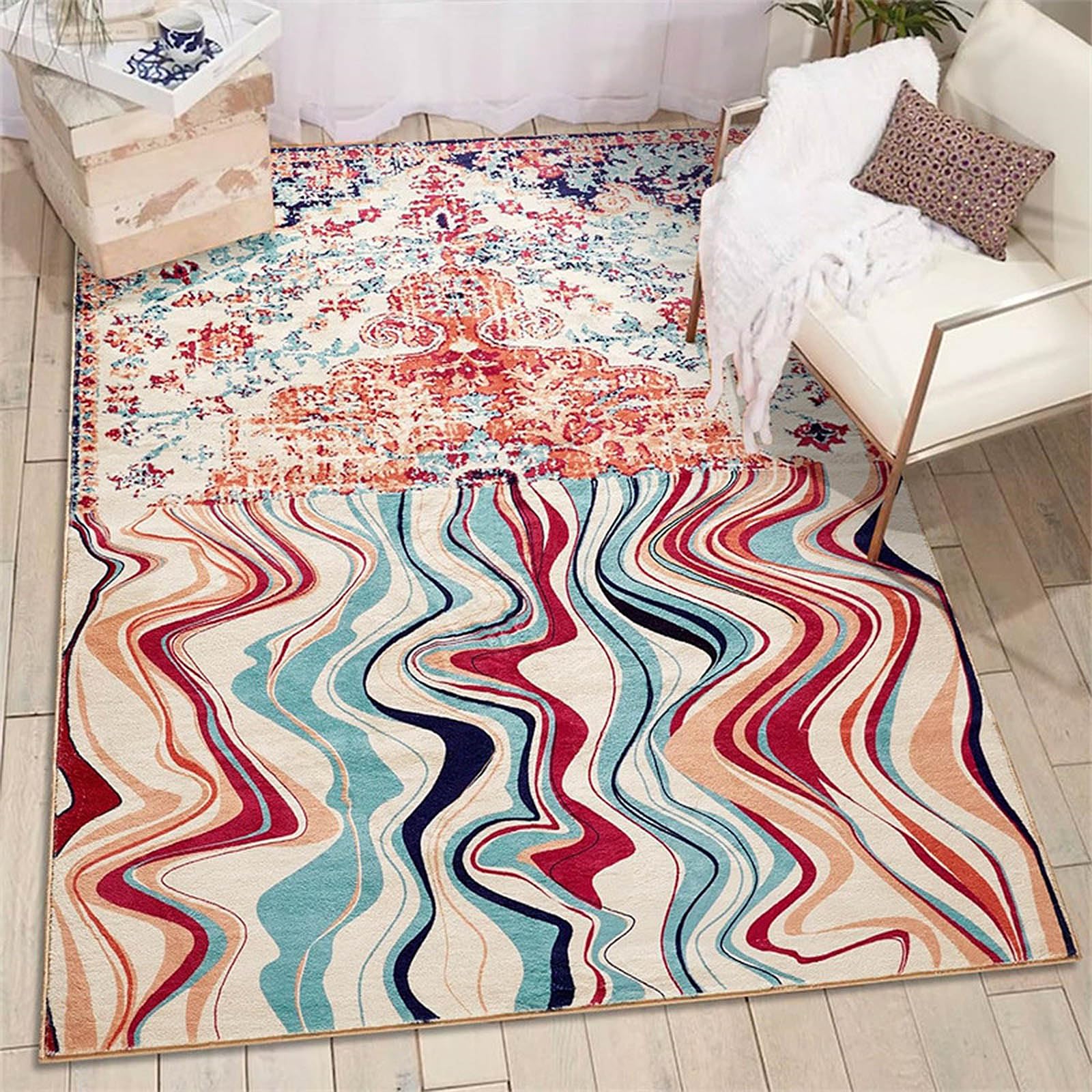 Tapis de qualité supérieure ultra-doux 50x80 cm bohème