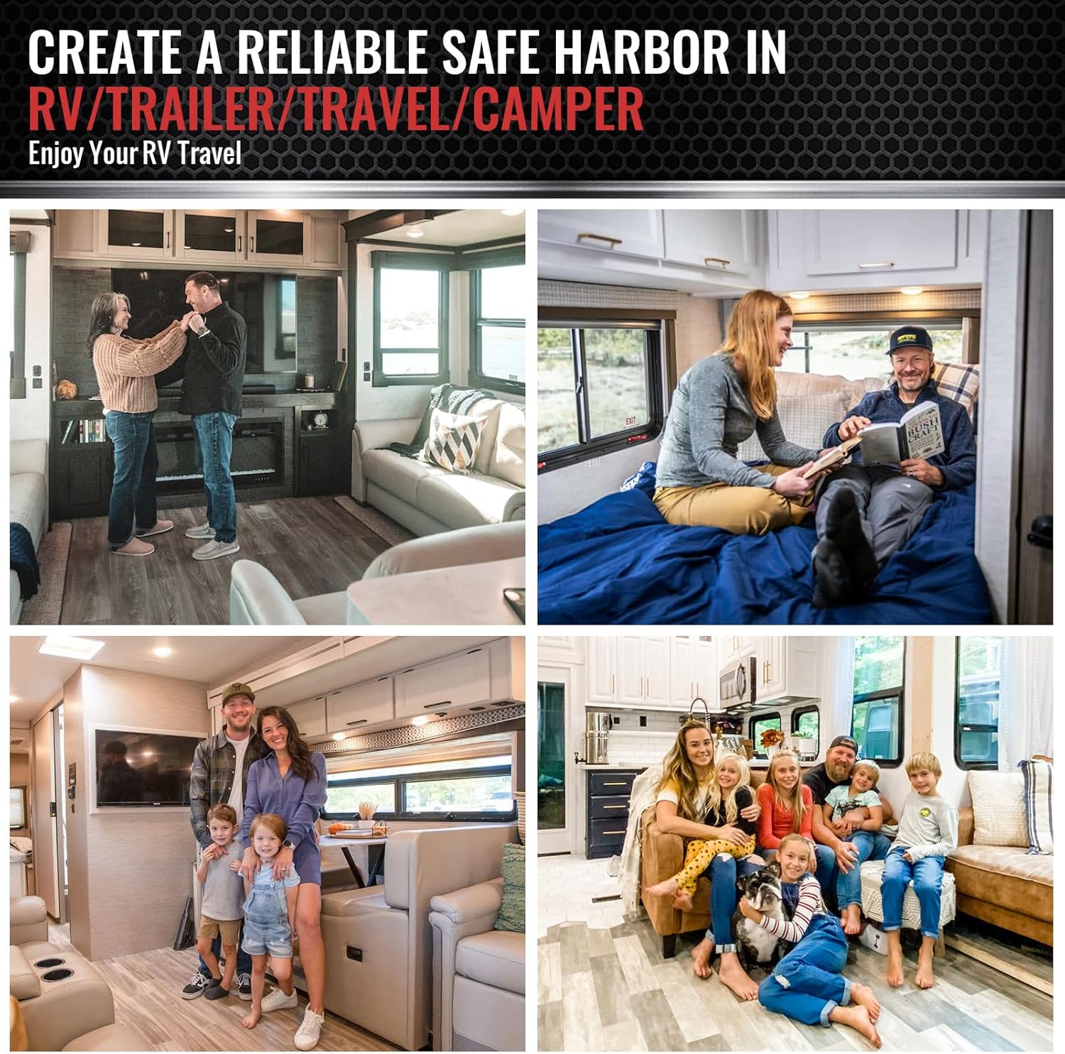 2025 New Upgraded RV Slide Out Support Jacks 2 Pcs RV Stabilizer Jacks Heavy Duty for Camper, 5th Wheel and Travel Trailer, Adjustable from 16" to 36", Supports Up to 5,000 LBS (Electric Drill Adjust)