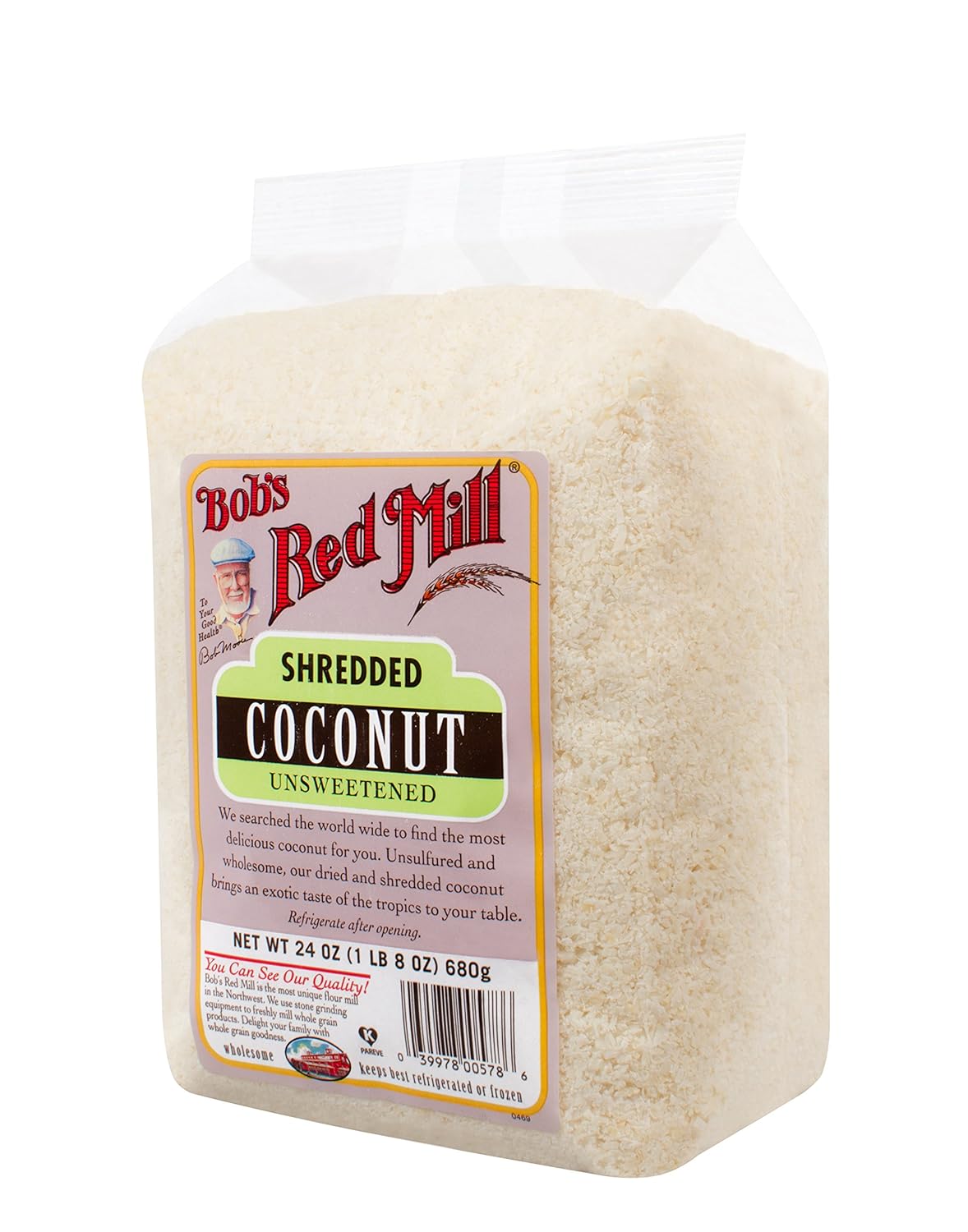 Bob's Red Mill Shredded Coconut, Medium Unsweetened , 24 Ounce
