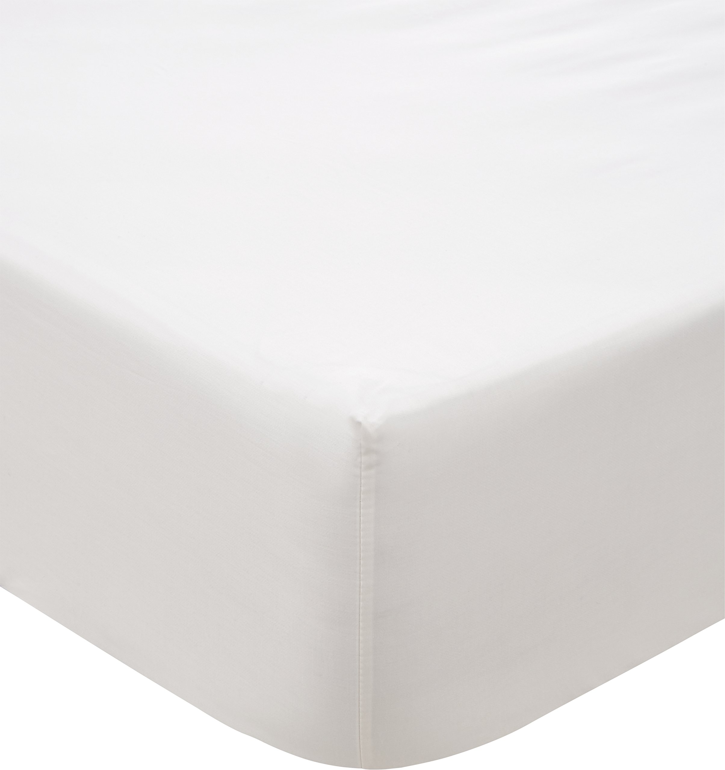 Sheridan Chalk 500Tc Cotton Sateen, Fitted Sheet Single, 91X190x38