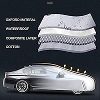 Vista 6 de Car Cover Compatible with Dacia Duster Logan Mcv sandero All Weather Indoor Outdoor Car Cover Waterproof Anti-Snow dust-Proof Scratch Resistan