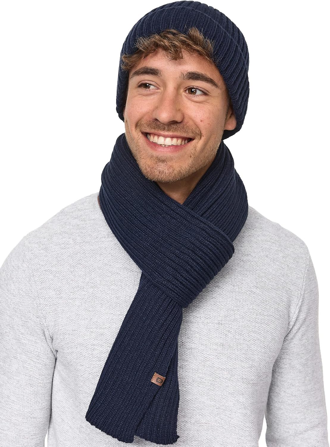 INDICODE JEANS SET GEYSER - Sjaal - lt grey mix/grijs