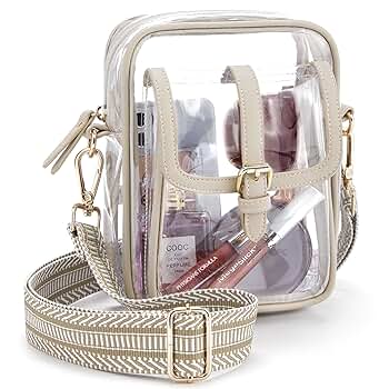 Amazon.com: Missnine Clear Crossbody Bag Small Clear Bag