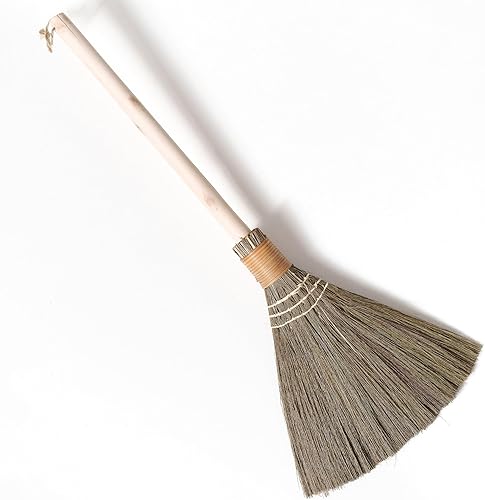 TTS For Home Escoba natural con mango de mano para barrer - Escoba vietnamita para limpieza boda escoba decorativa - Escoba batidora de 1181