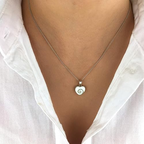Miniatura 4 de Collar con colgante de concha de ojo Shiva de plata de ley 925 para mujer, 18 pulgadas, Plata esterlina, Shiva-Eye