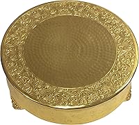 Vista 5 de GiftBay - Soporte redondo para tartas de boda, 14 pulgadas, metal de aluminio