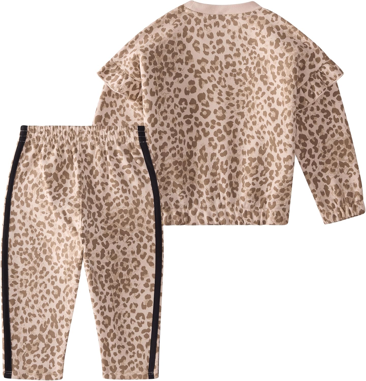 adidas Girls AOP Flutter Sleeve Pullover and Barrel Pant Set (Toddler/Little Kid)