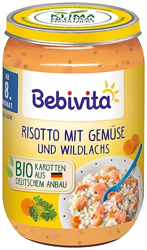 Bebivita Menüs ab 8. Monat Risotto mit Gemüse und Wildlachs,