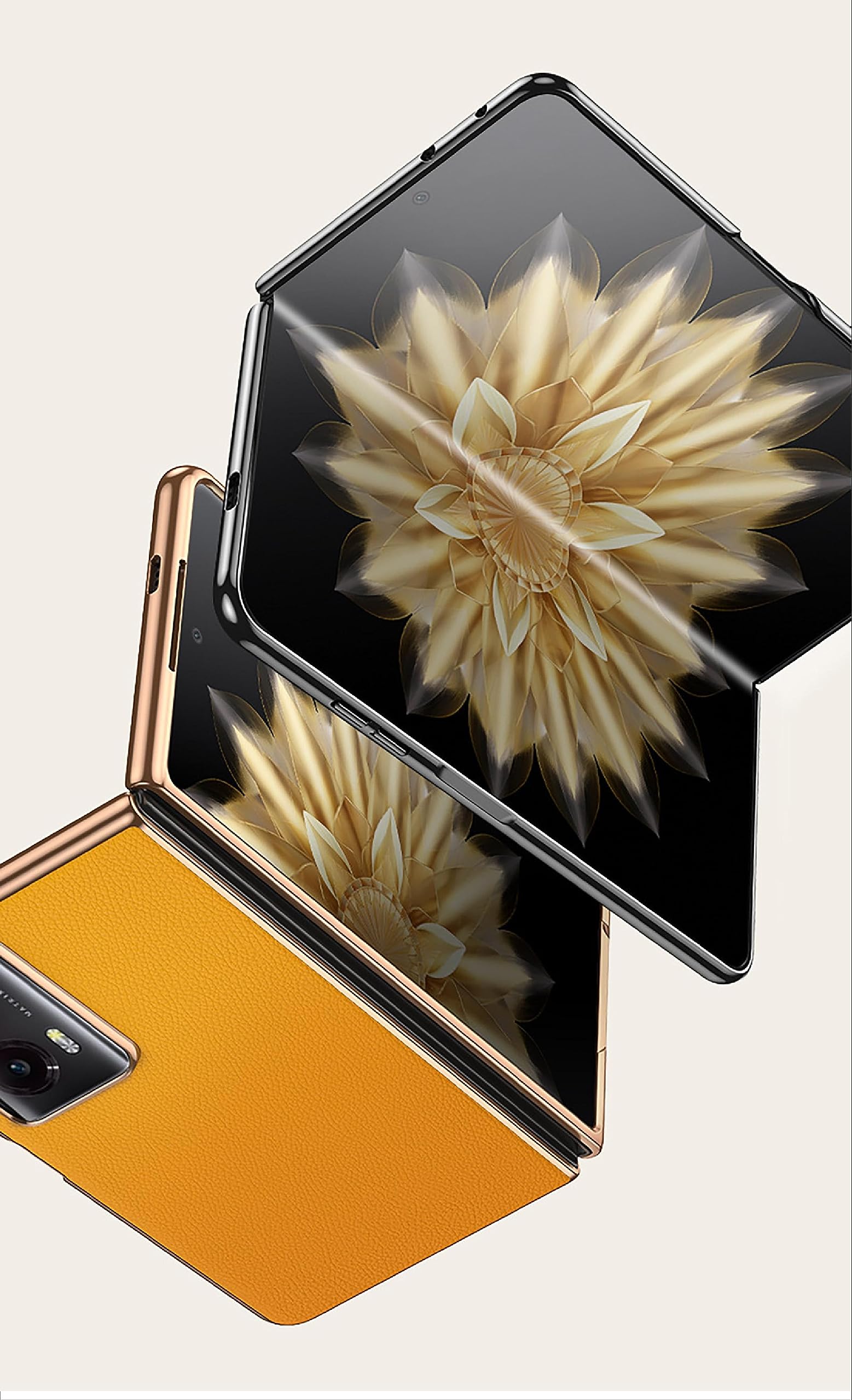 GIOPUEY Funda De Cuero PU Y PC Para Honor Magic V5 | Antiarañazos, Antihuellas Y Corte Preciso