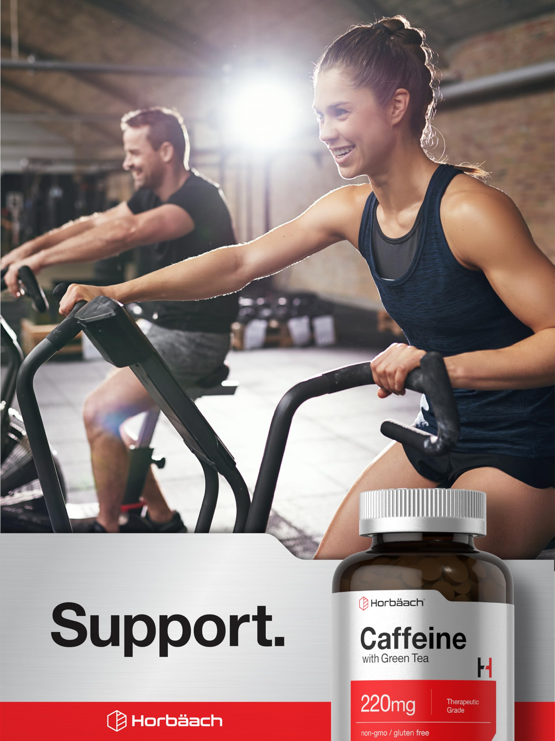 Horbäach Caffeine Pills 220mg with Green Tea | 500 Tablets | Vegetarian, Non-GMO & Gluten Free — Amazon image 6