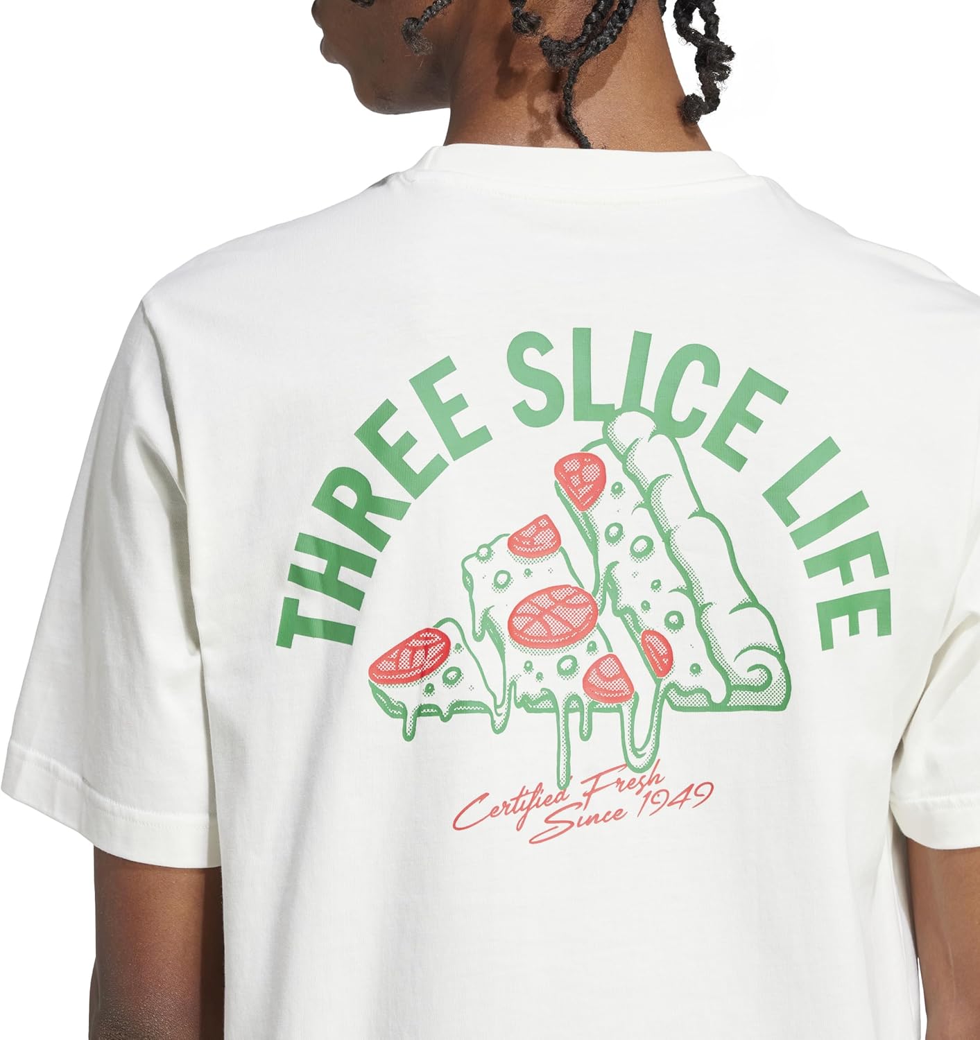 الحصري - تي شيرت مريح بطبعة بيتزا للرجال من اديداس 2026 - view 5