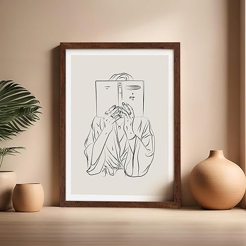 Miniatura 373 de Poster Master Póster de peonías – Estampado de flores retro – Ilustración floral – Ilustración en blanco y negro – Diseño de línea y abstracto –