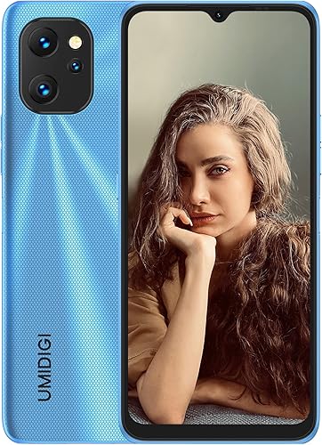 UMIDIGI Teléfono celular Power 7, 4 GB+128 GB 6150 mAh batería desbloqueada con pantalla completa de 6.7 pulgadas + teléfono inteligente Android con