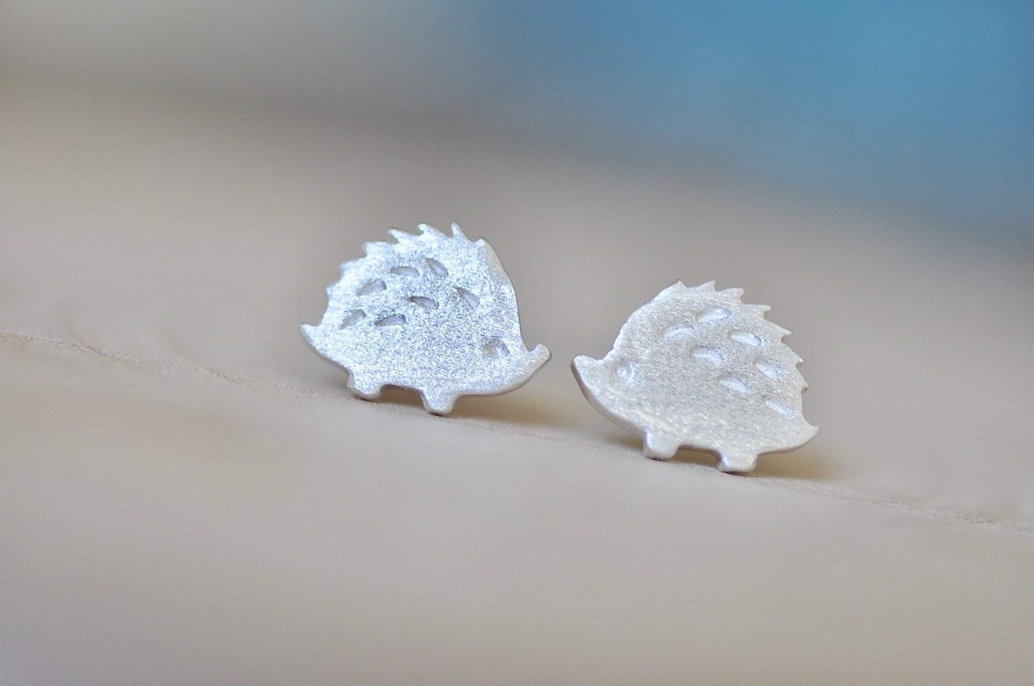Adorable Hedgehog Earrings in Sterling Silver 925 Jamber Jewels