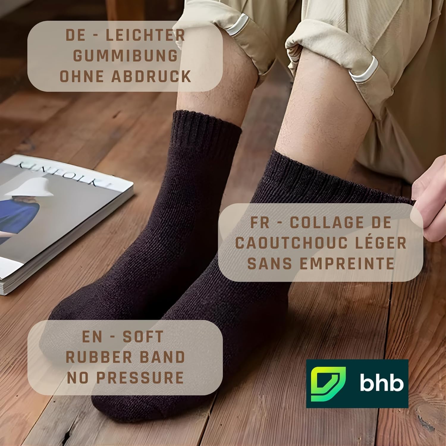 bhb 3 paar alpacasokken, 95% wol, dames, heren, winter, warm, zacht, ademend, premium wol, thermo, outdoor, trekking, werk, gebreid, 35/38 EU
