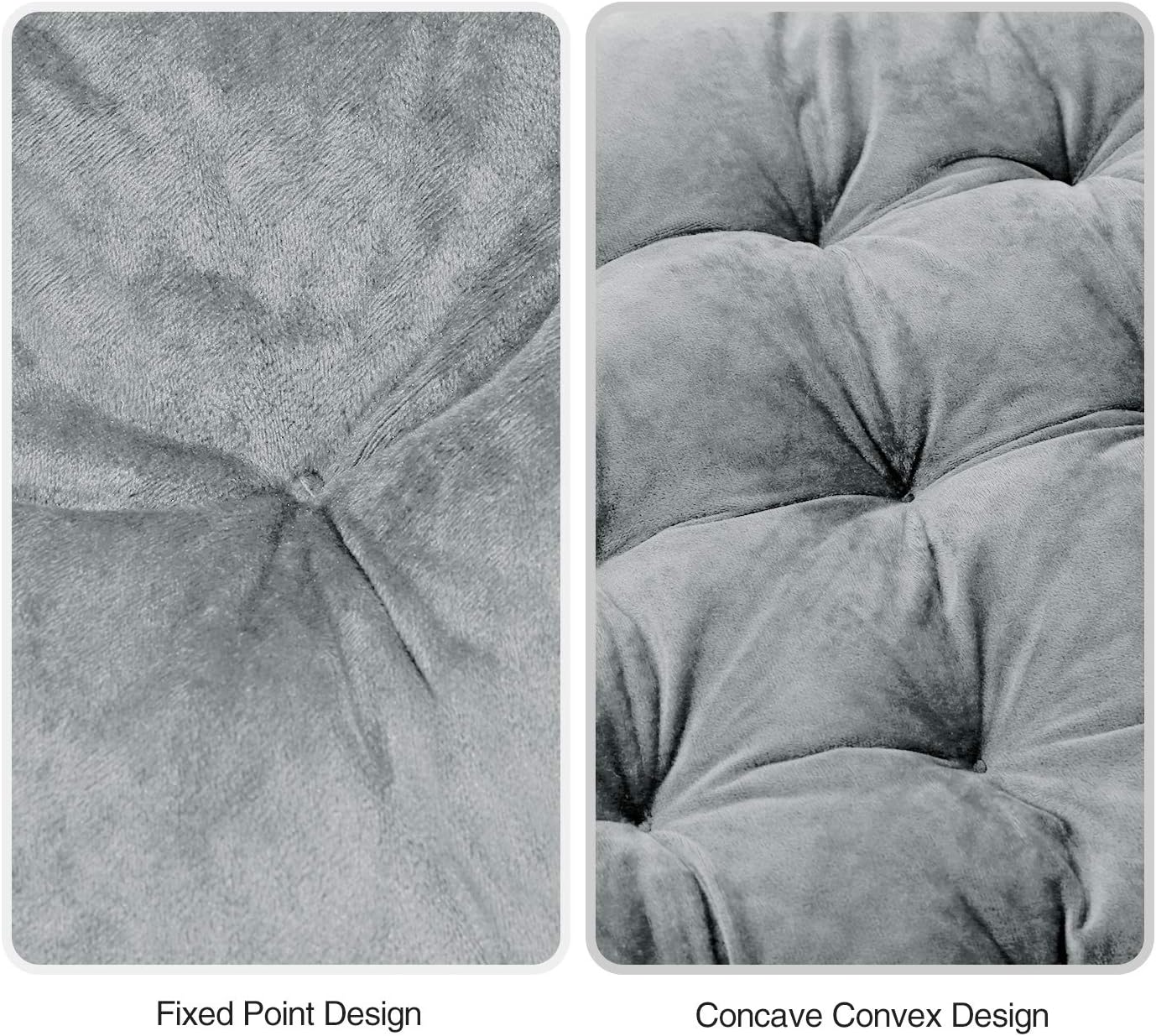REDCAMP 21" Wider Chaise Lounge Chair Cushion for Patio Furniture, Thicker Soft Comfortable Zero Gravity Chair Pad for Outdoor Indoor Home Office, Grey 65"x21"