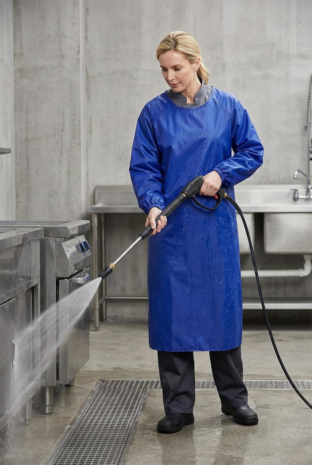 Nanxson Waterproof Apron Long Sleeves Smock Overalls Work Apron for DishWashing, Lab Work, Dog Grooming, Cleaning - Image 6