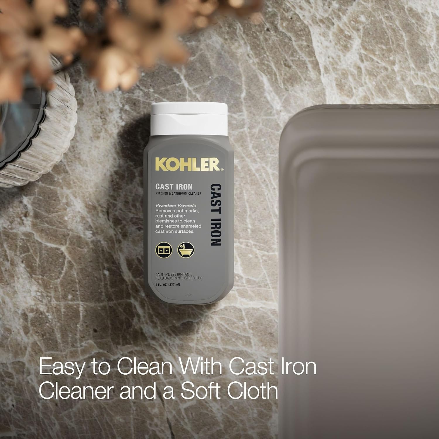 KOHLER Whitehaven® 35-3/4" Farmhouse Undermount Kitchen Sink, Single-Bowl Kitchen Sinks, Self-Trimming Tall Apron Front, K-6489-TRF, Truffle