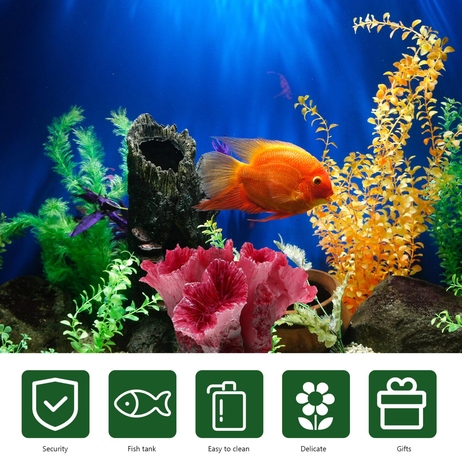 Gatuida Künstliche Korallen für Aquarium: Künstliche Korallenpflanze Aquarium Pflanzen Künstlich Dekorationen Koralle Deko Zubehör für Betta, Landschaft