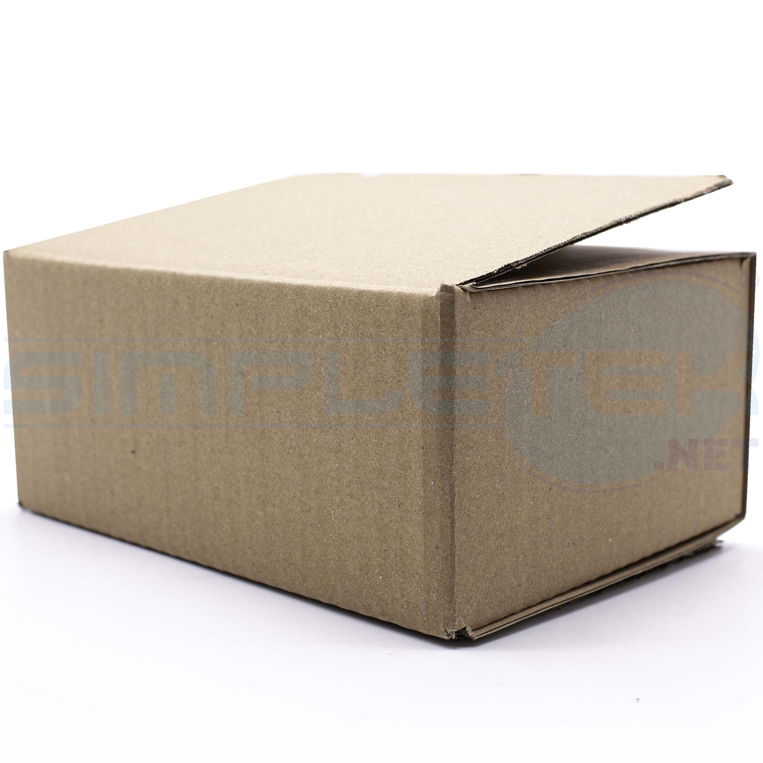 Simpletek - 25 unidades de caja de envío de embalaje marrón reforzada de una sola ola | Medidas 17 x 13 x 7 cm