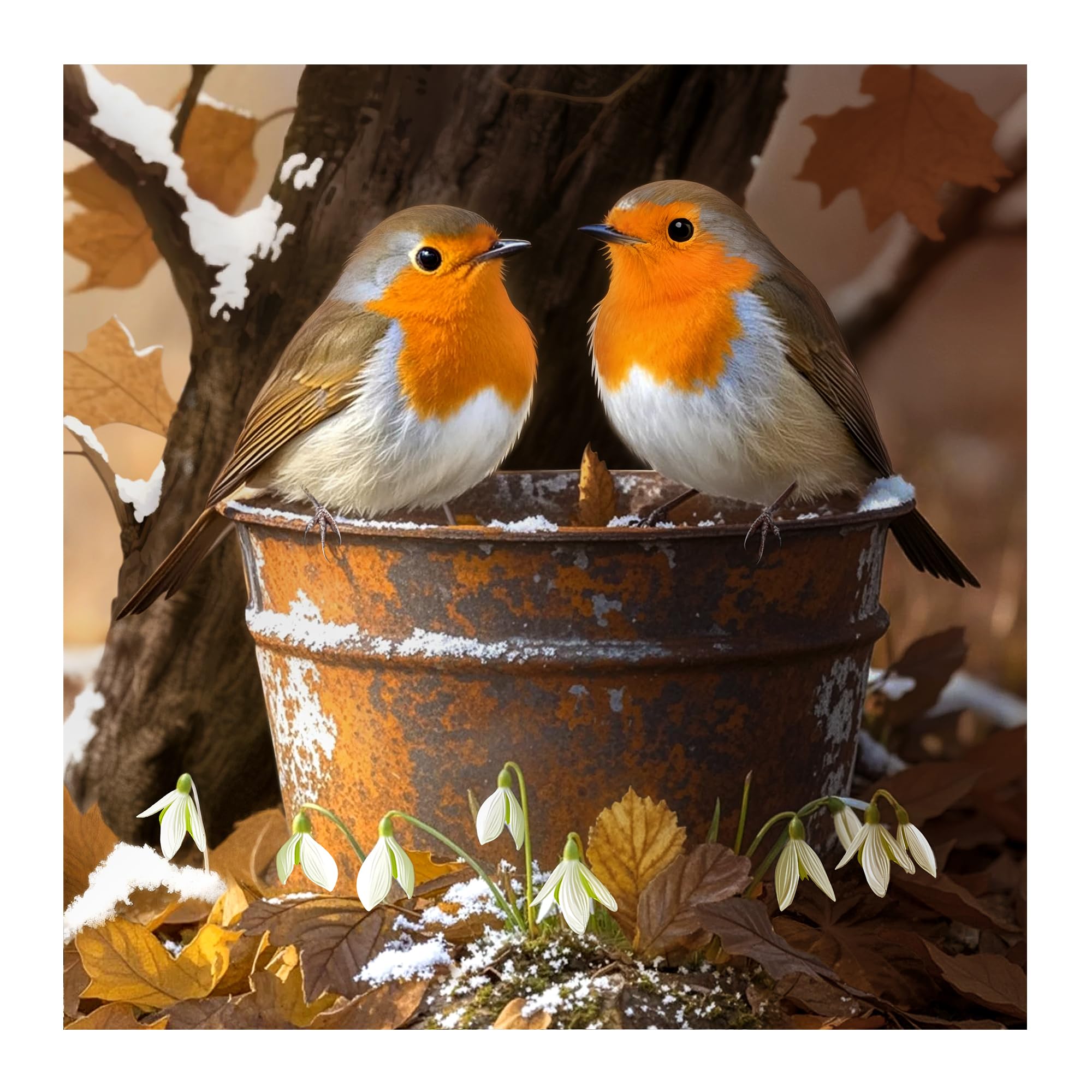 NPCSWXQ Animal Diamond Art Kits for Adults Beginners, Cute Bird 5D Diamond Painting,DIY Full Drill Gem Crystal Art Dots Kits,Perfect for Home Wall Bedroom or Office Decor Gift 12x12Inch