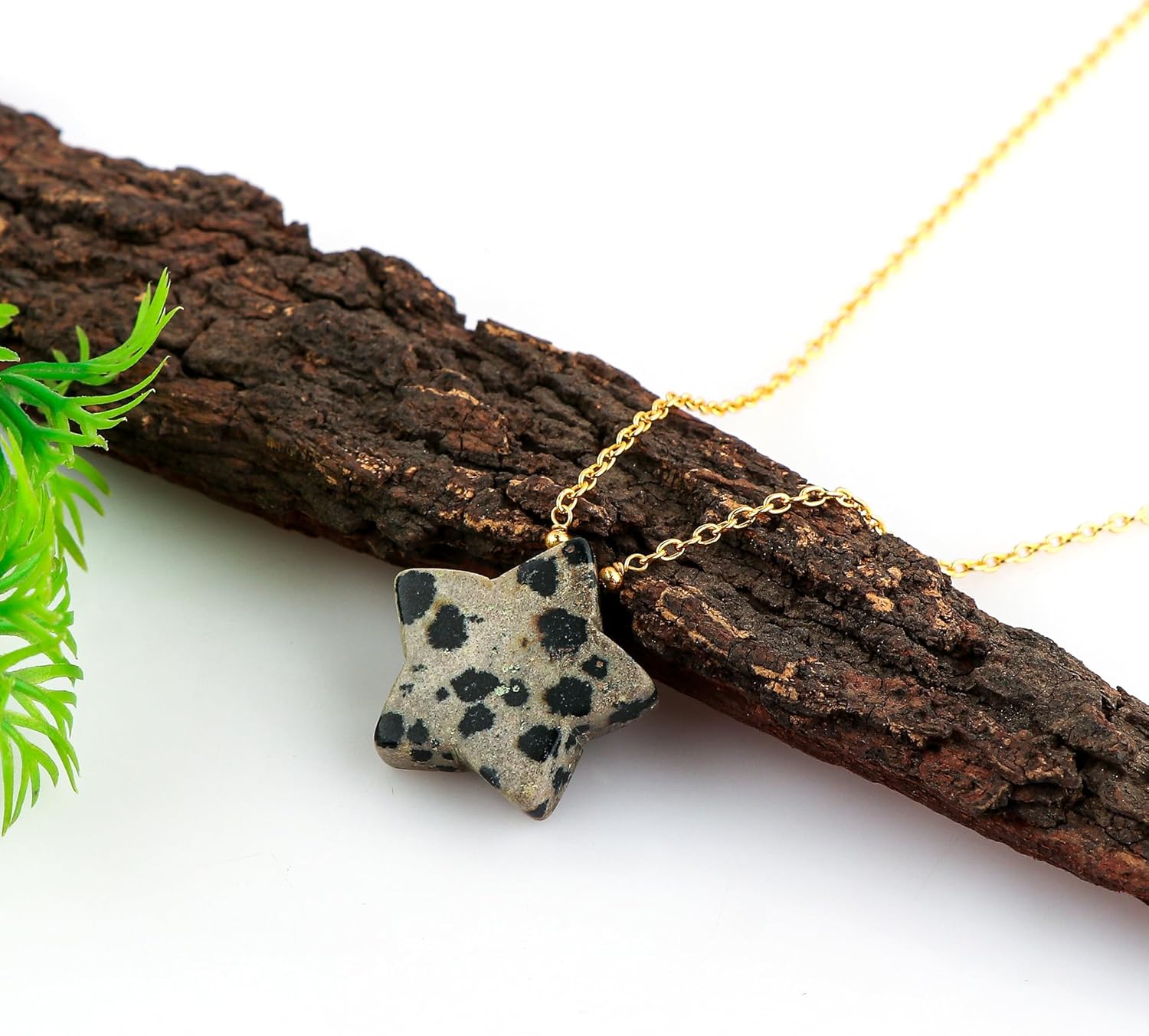 Natural Star Gemstones Pendant Necklace, Handmade Stone Pendant Jewelry, Healing Crystals, AAA Grade Stone, Adjustable Chain, Birthday Gift for Women, 18 Inch
