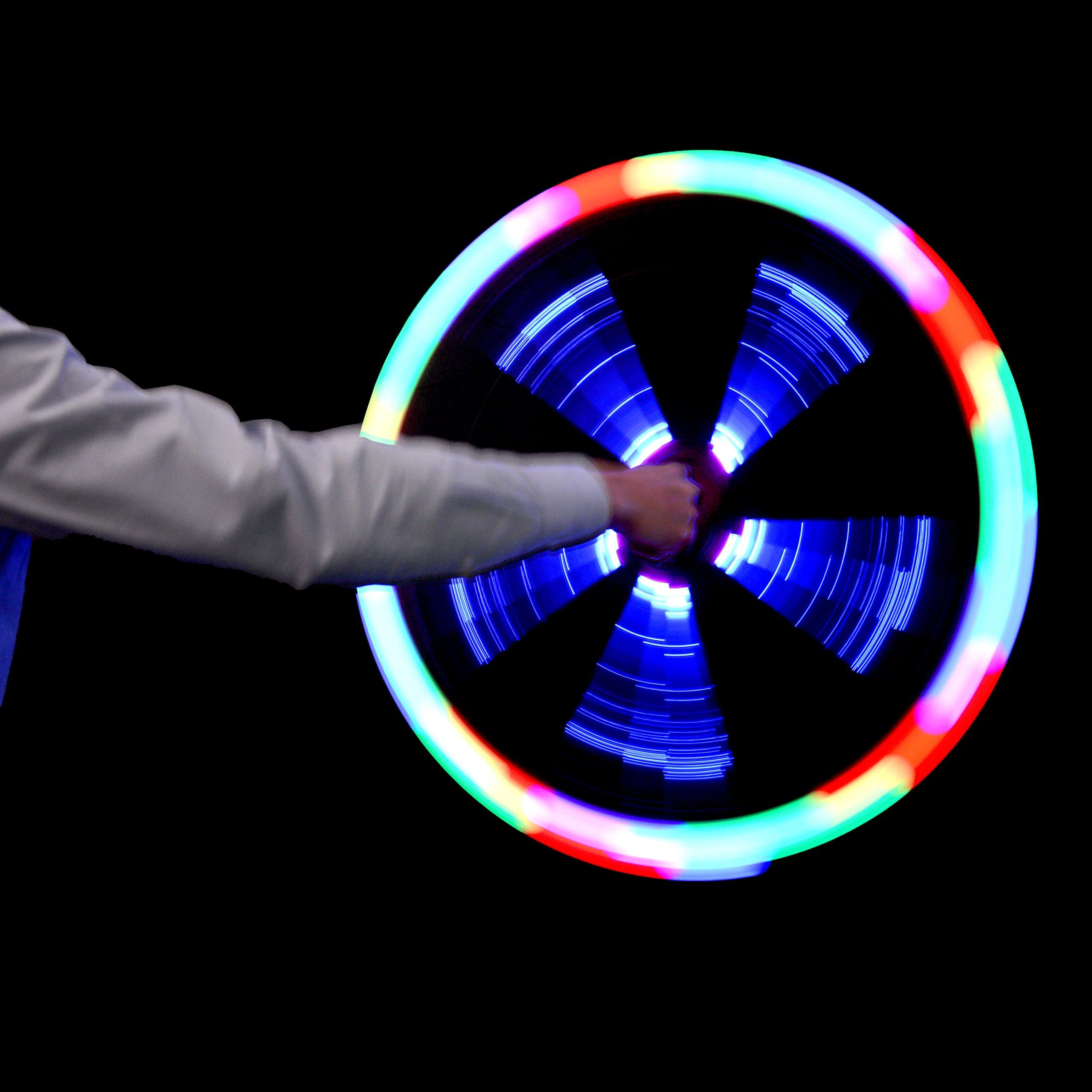 LED Spinning Toy,Nunki Toy Glow Stick Colorful Flash Light Toys Great Gift for Children Kids(Random Color)