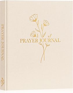 Lanpn Prayer Journal Book for Women Men, 65 Weeks Christian Planner Bible Study Notebook with Scripture Verse, Linen Devot...