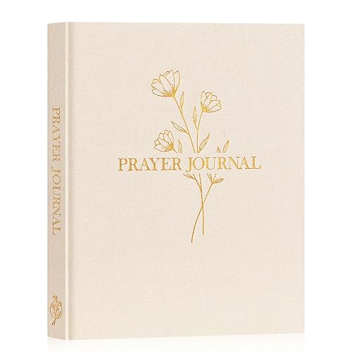 Lanpn Bible Prayer Journal for Women Men, 68 Weeks Linen