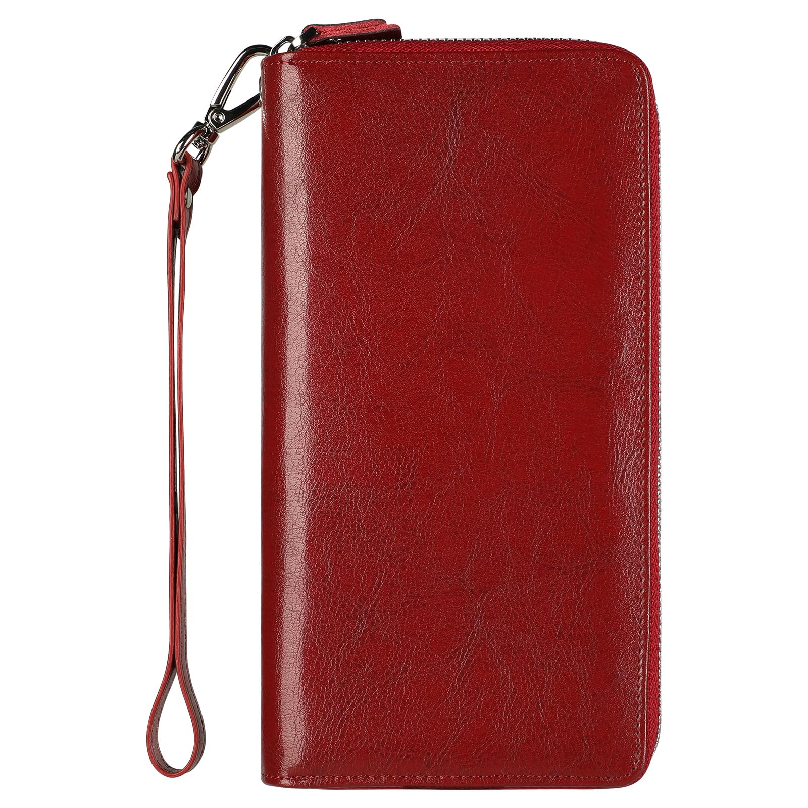 Lavemi Small Compact Women Wallet RFID Blocking Genuine Leather Bifold Purse with ID Windows