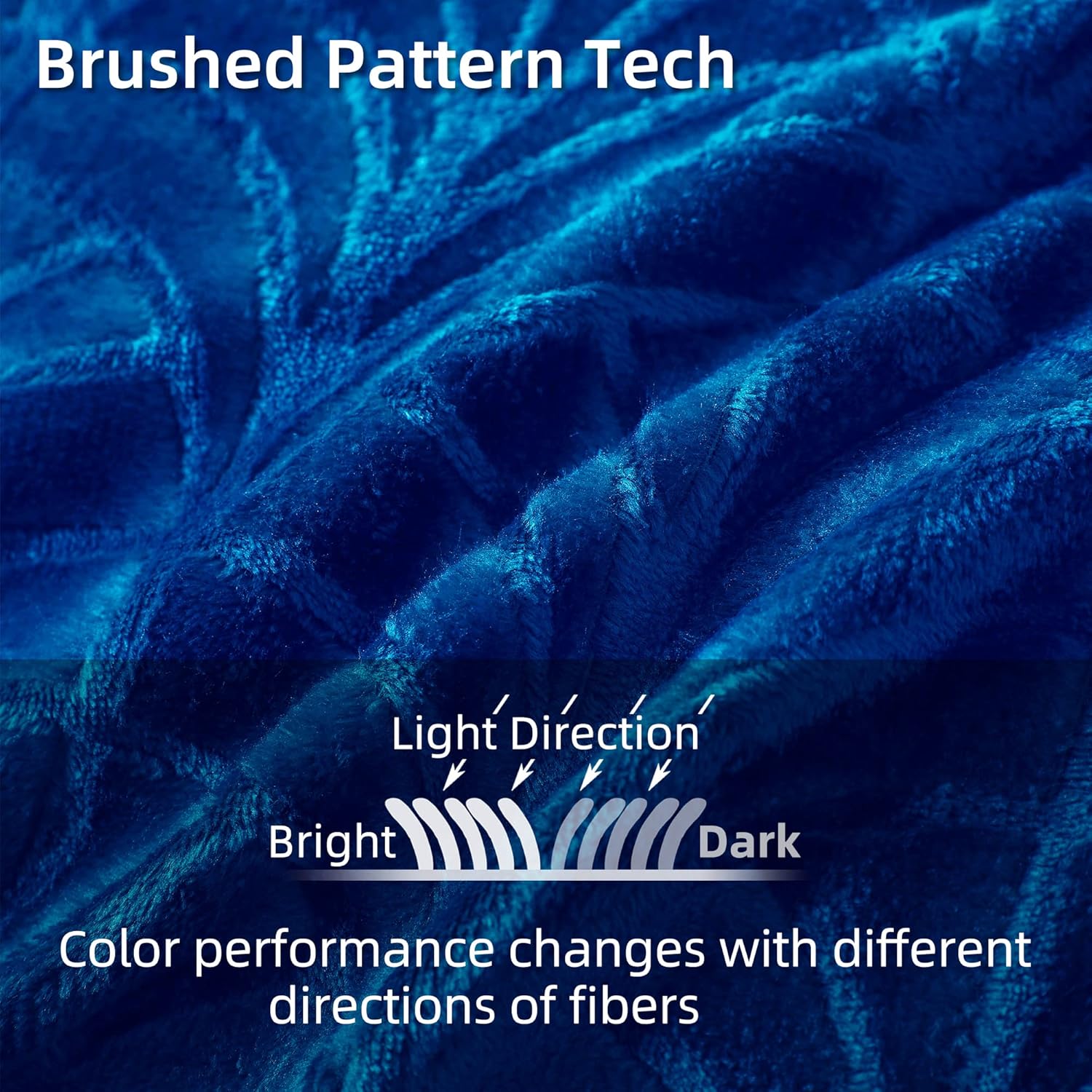 Whale Flotilla Flannel Fleece Throw Blanket for Couch, Soft Fluffy Velvet Sofa Blanket with Decorative Vintage Pattern for All Season, Warm and Lightweight, 50x60 Inch, Royal Blue - Image 4