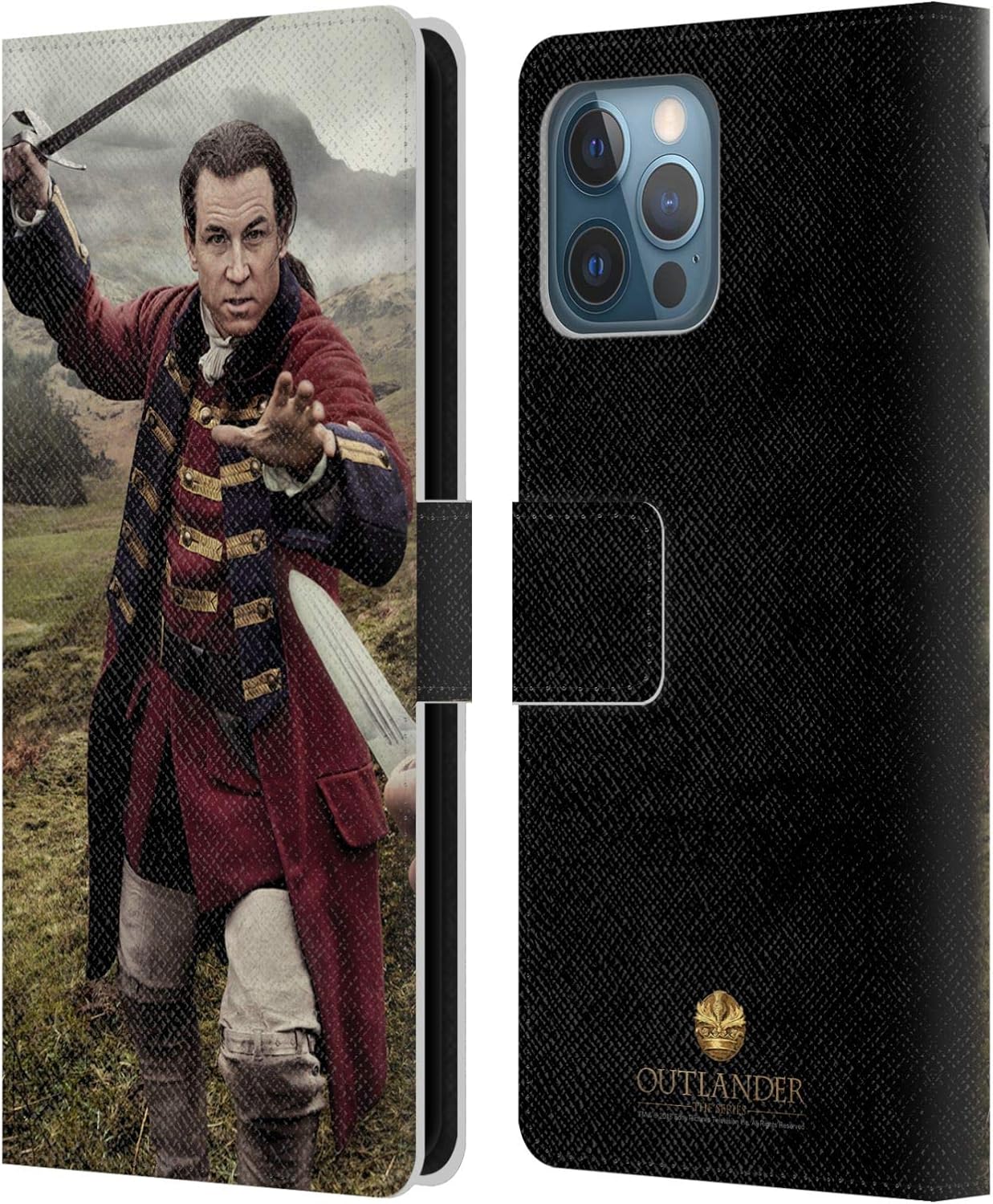 Head Case Designs Officially Licensed Outlander Jamie Traditional Characters Leather Book Wallet Case Cover Compatible with Apple iPhone 12 Pro Max