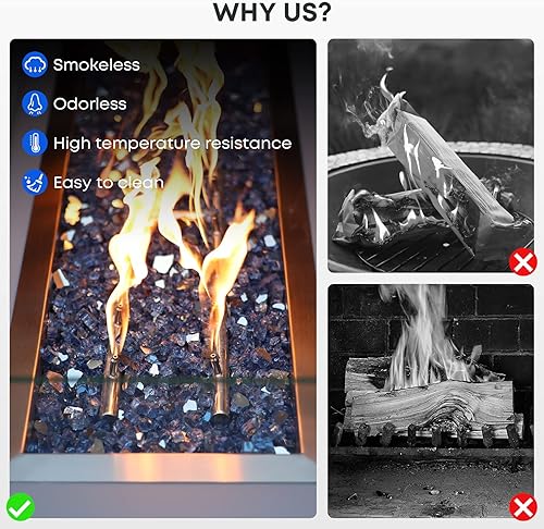 Miniatura 3 de Stanbroil - Cristal para fuego de chimenea, lugar para fogatas.