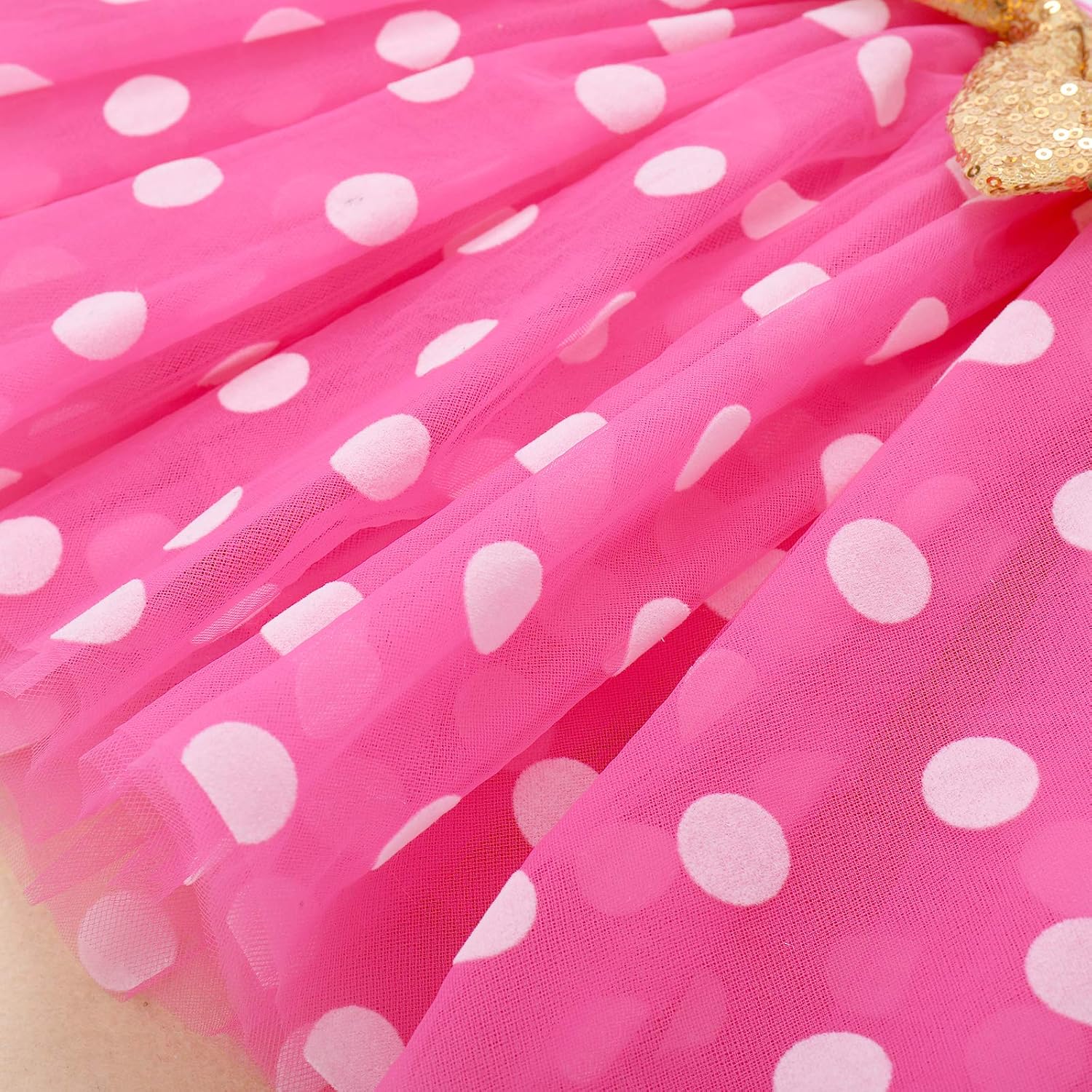 ODASDO Baby Girls Toddlers My 1st / 2nd / 3rd Birthday Long Sleeve Tutu Dress with Bowknot Headband 2pcs Clothes Set