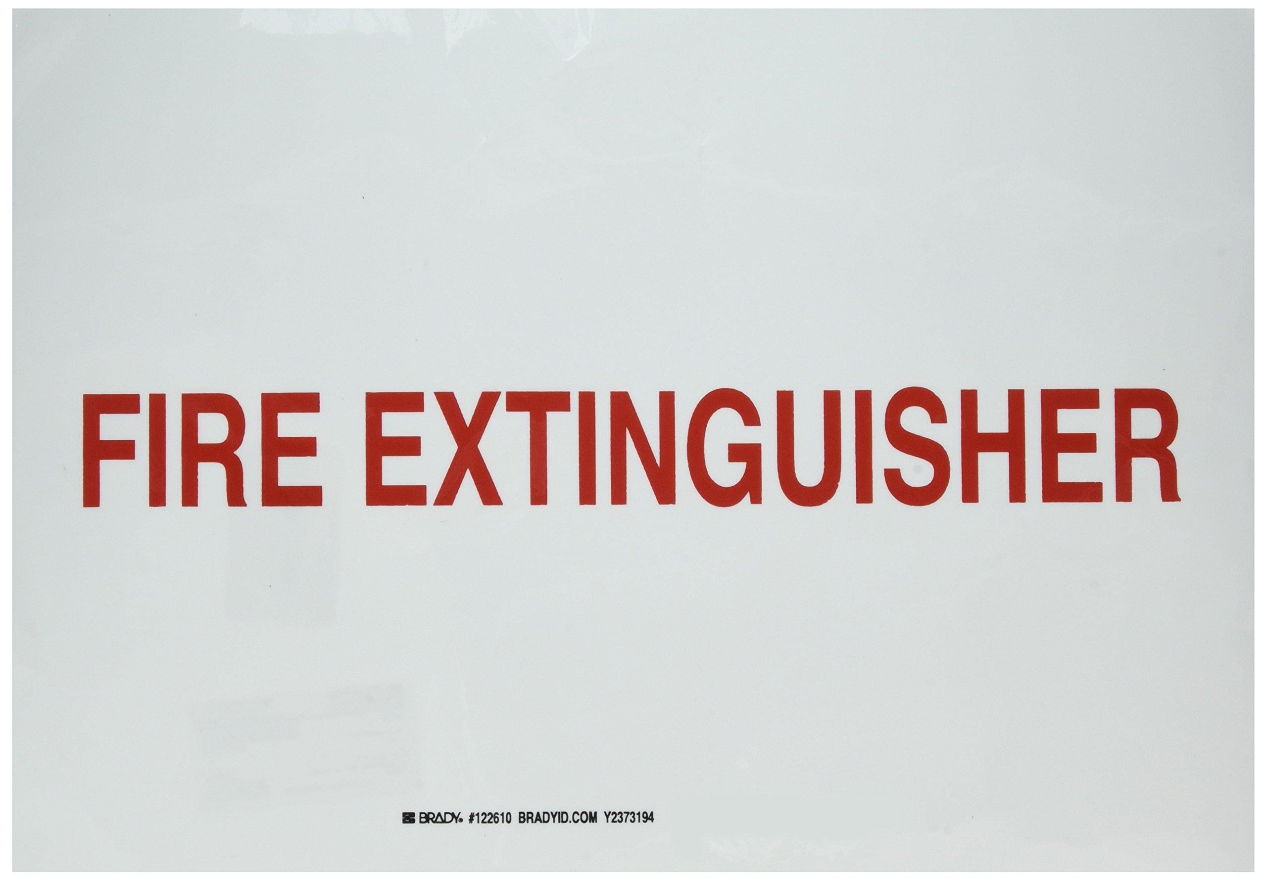 Panneau extincteur Brady 122610 signalisation murale de securite