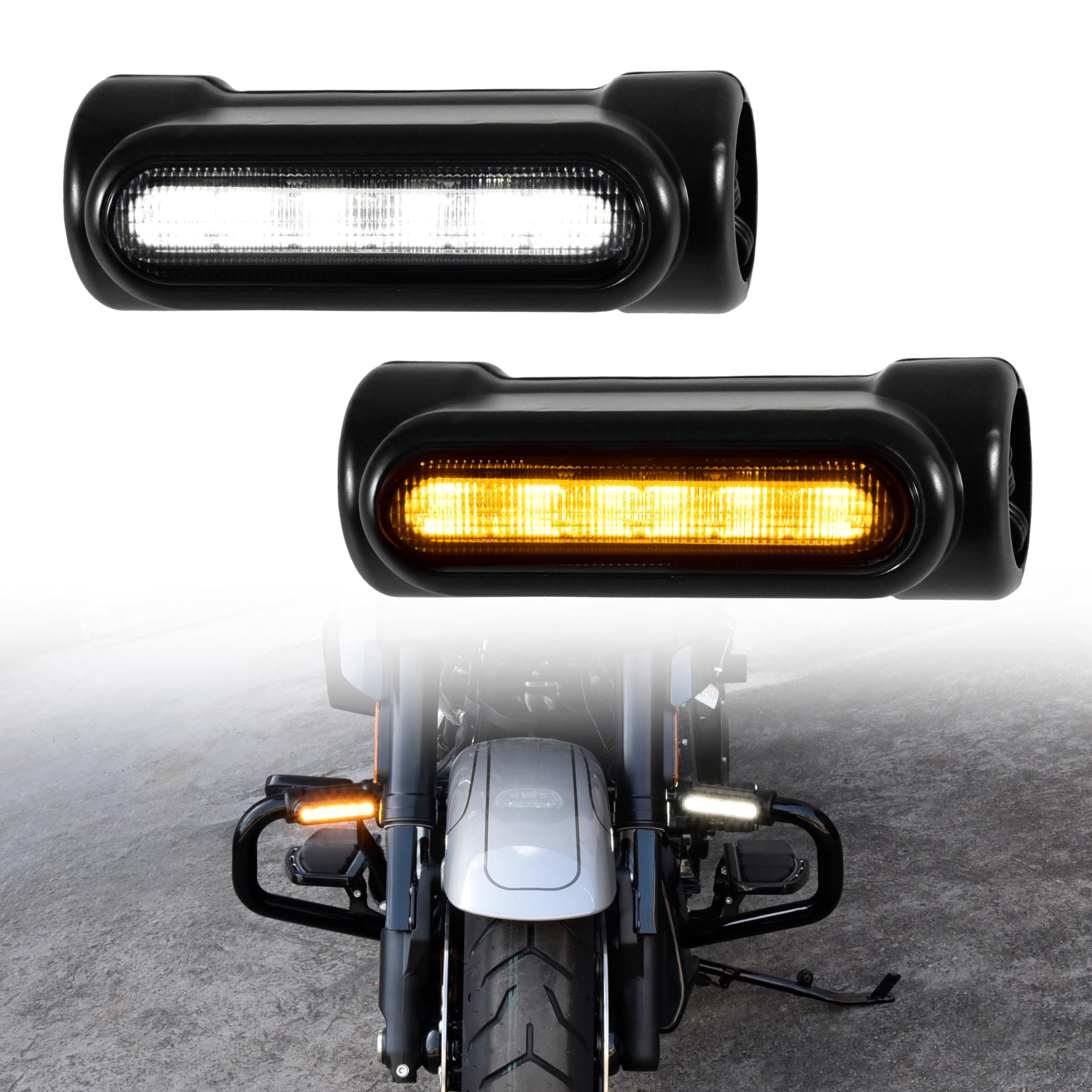 HarleyDavidson Light Flash Motorcle ブラウン HCmotorku Motorcycle Rear Fender With LED Turn Signal Brake