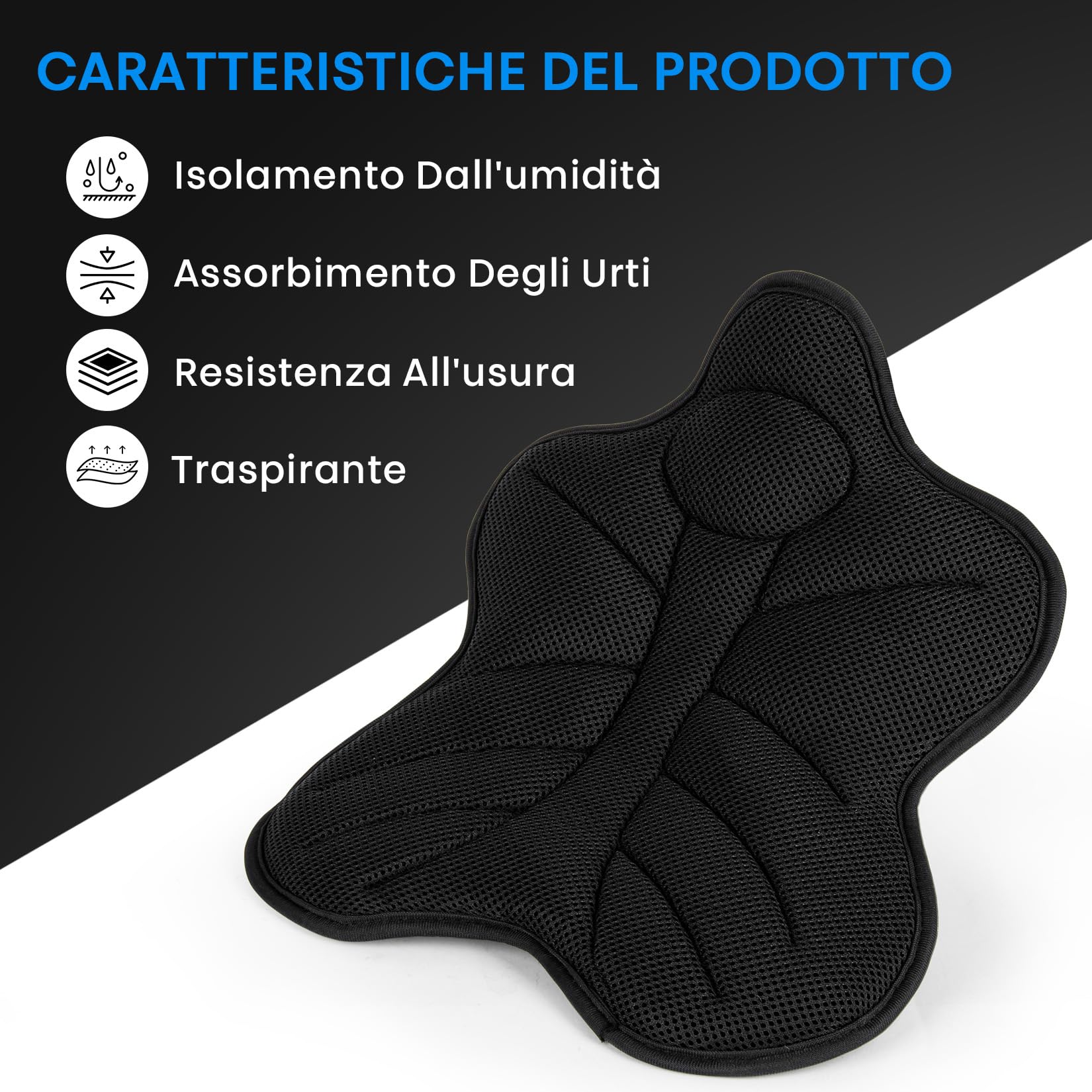 Selle Coussin de Siège de Moto, PSLER Housse de Rembourrage de Siège en Filet Conducteur, Universel pour Les Scooters de Motocross Protection Solaire Lsolation Thermique Lsolation Contre L'humidité