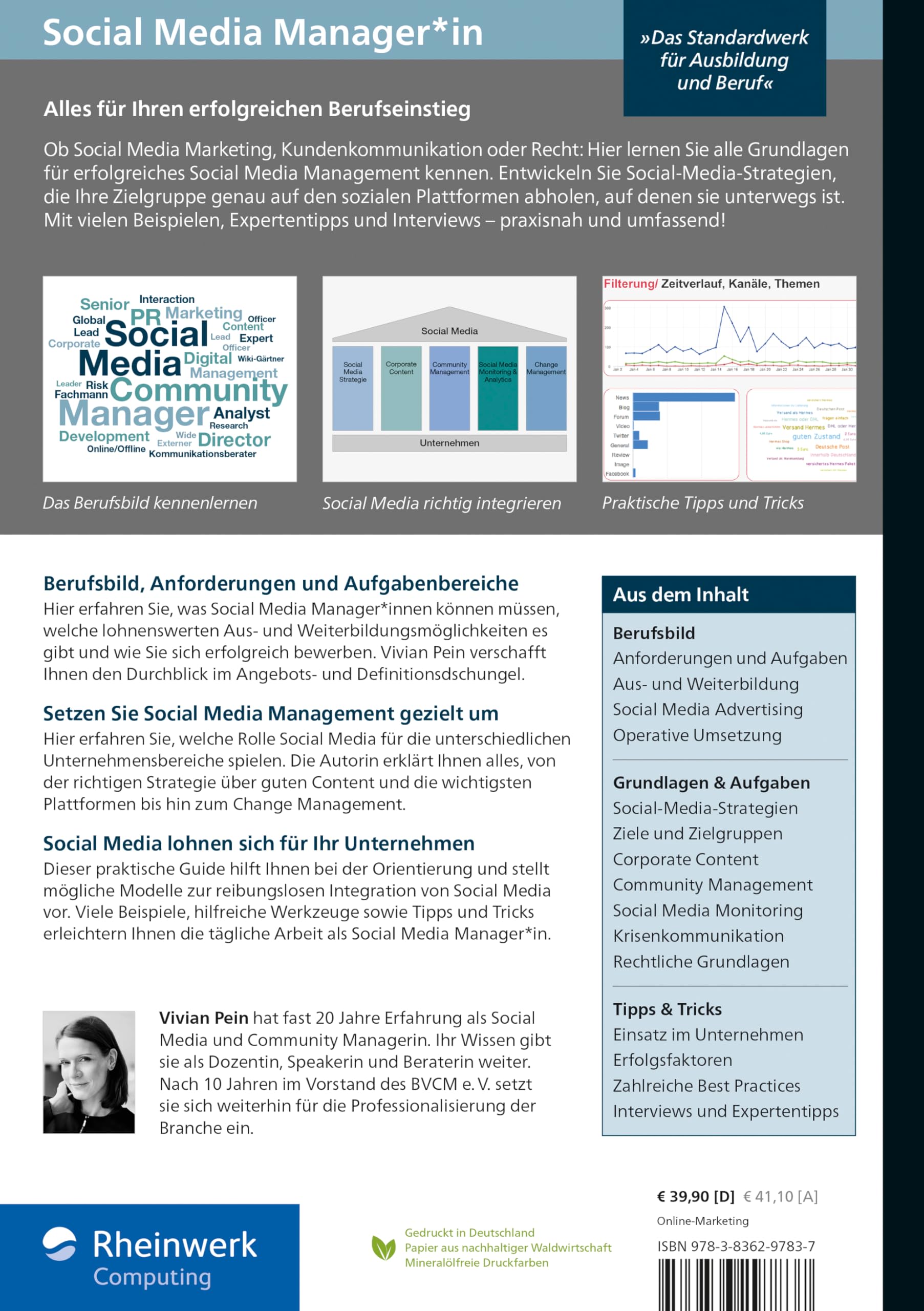 Social Media Manager*in: Das Handbuch für Ausbildung und Beruf. Der offizielle Ausbildungsbegleiter des BVCM. Bestseller in 5. Auflage!
