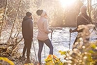 Vista 8 de Cascade Mountain Tech Bastones de senderismo de aluminio ligeros de grado aeronáutico con agarre extendido y kit de punta