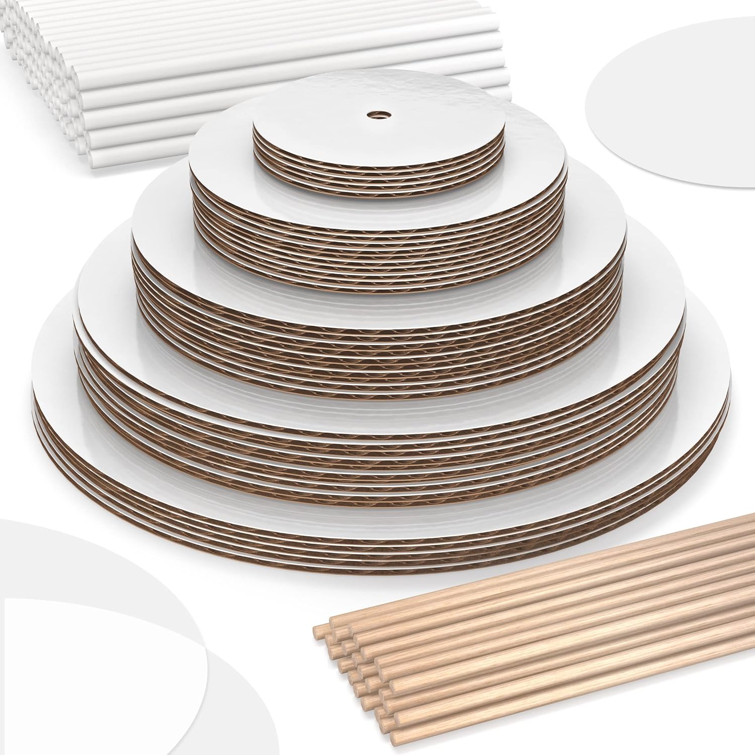 BluShore Cake Boards Tiering Kit Cake Board 12, 10, 8, 6