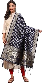 Woman's Woven Banarasi silk Dupatta Scarf Shawl Wrap