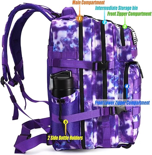 Miniatura 159 de Mochila táctica militar Molle mejorada mochila impermeable militar. Negro