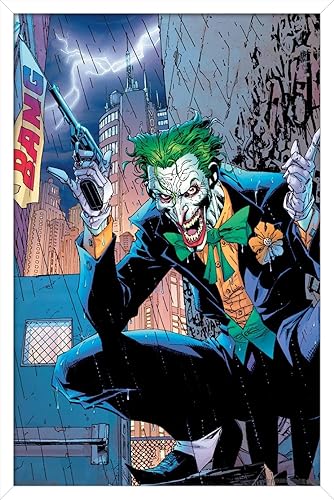 Miniatura 21 de Trends International DC Comics - Póster de pared de The Joker - Bang, 22.375 x 34 pulgadas, versión enmarcada en negro Versión enmarcada Barnwood