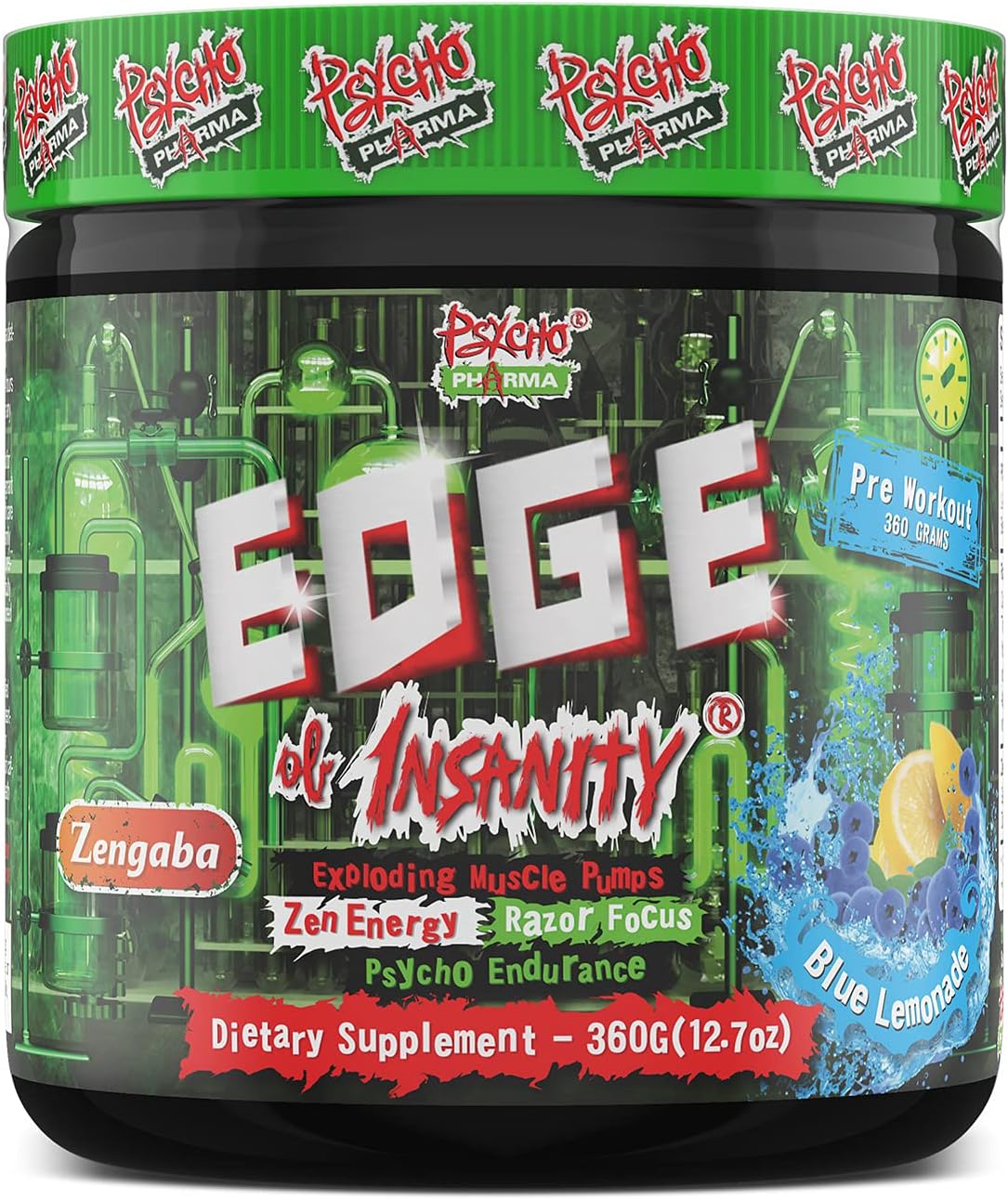 Psycho Pharma Strongest Preworkout Edge of Insanity